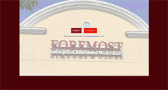 Desktop Screenshot of foremostliquors.com