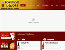 Tablet Screenshot of foremostliquors.net